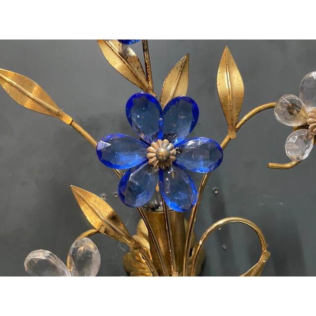 Blue Murano Glass Sconces, 1970s, Set of 2 For Sale - Image 4 of 13