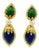 1970s Spritzer & Fuhrmann French Guilloché Enamel Diamond Earrings, Pair For Sale