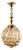 Amber Bubble Glass Pendant Light by Helena Tynell for Limburg, Germany, 1960s For Sale