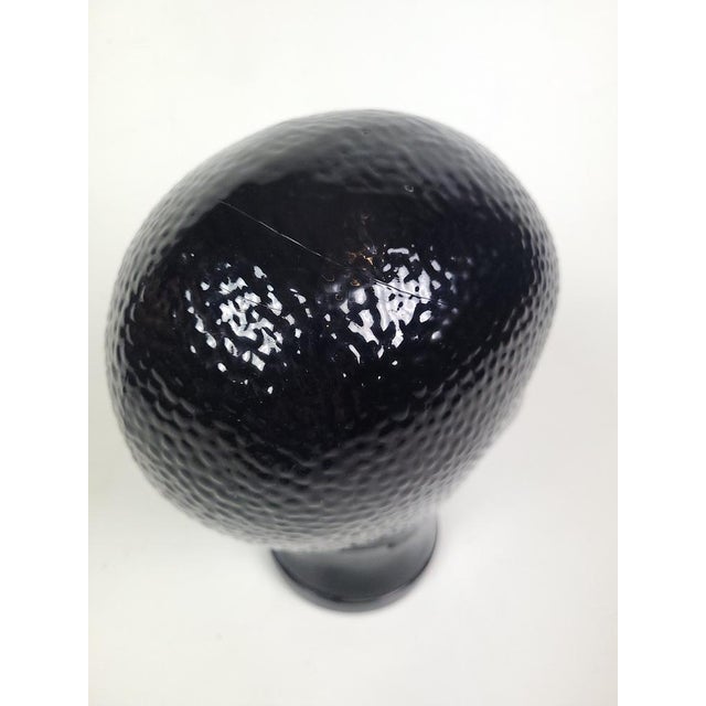 Vintage Black Glass Head by Piero Fornasetti, 1970 For Sale - Image 4 of 16
