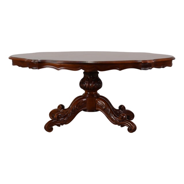 Victorian Cherrywood Oval Coffee Table, England, 1850s For Sale