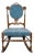 Early 20th Century Antique Wood Spindle Rocking Chair For Sale