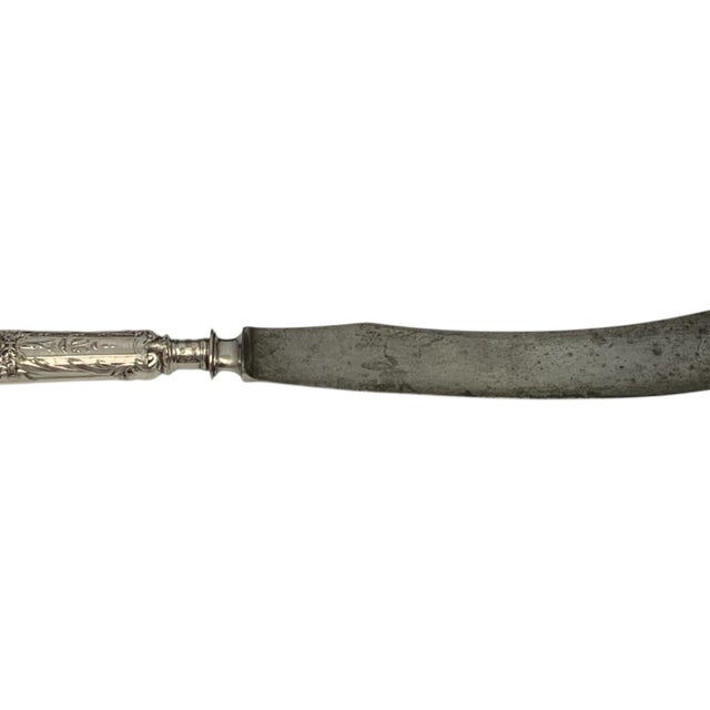 Victorian Antique Reed & Barton Renaissance Silverplate 3-Piece Roast Carving Set in Original Klune & Floberg Case Usa C. 1890–1910 For Sale - Image 3 of 12