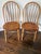 Mid 20th Century Pair of Mid-Century h.w. Hull & Sons Solid Oak Windsor Dining Chairs For Sale - Image 5 of 17