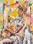 Gold Mid-Century Expressionist Oil Painting of Seated Woman, Signed Schoonmaker For Sale - Image 8 of 12