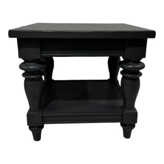1990s Professionally Restored Solid Wood End Table For Sale
