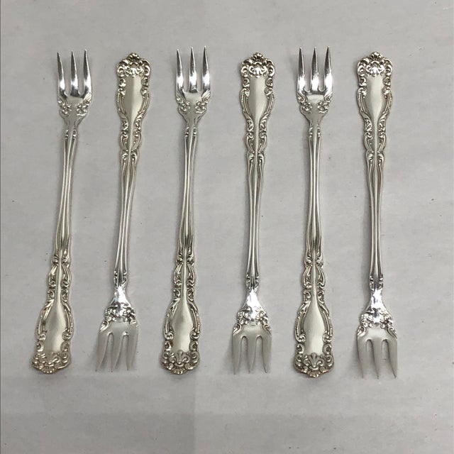 Vintage Silver Plate Cocktail Forks Set of 6 Chairish
