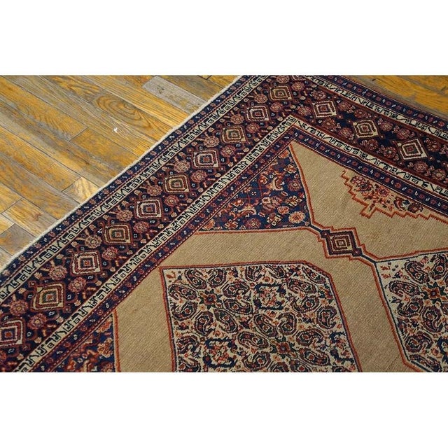 Doris Leslie Blau Antique Warm Tan With Light Beige Rug - c. 1930 Beshir Pattern For Sale In New York - Image 6 of 9