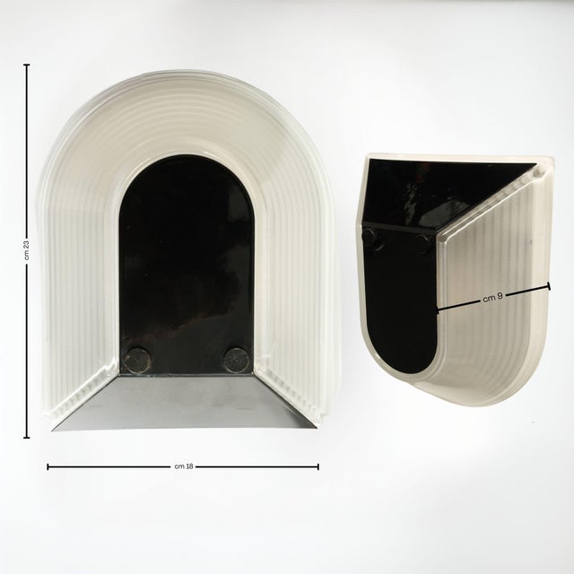 Vintage Trio Prisma Tesi Floral Design Lamps, Italy, 1980s, Set of 3 For Sale - Image 4 of 18