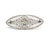 Platinum Vintage Filigree Style Diamond Brooch For Sale - Image 10 of 10
