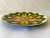 Mid 20th Century Italian Green & Gold Mandala Enameled Copper Round Vide Poche Tray For Sale - Image 4 of 7