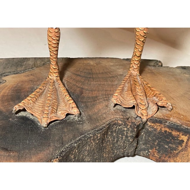 1980s Vintage Lifesize Hand Carved Wood Folk Art Mallard Duck Decoy Sculpture Statue For Sale - Image 5 of 16