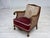 Vintage Danish Chair in Woven Wool and Velour, 1940s For Sale - Image 17 of 18
