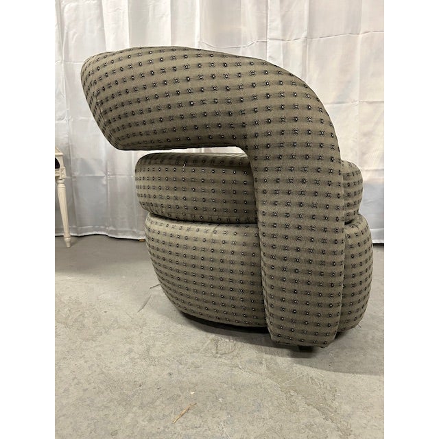 Late 20th Century Late 20th Century Kagan Style 'Targa' Swivel Chair by Weiman Preview For Sale - Image 5 of 10