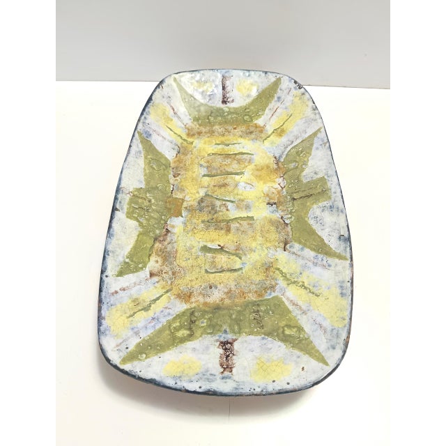 Large Earthenware Artistic Wall Panel, 1959 For Sale - Image 4 of 15