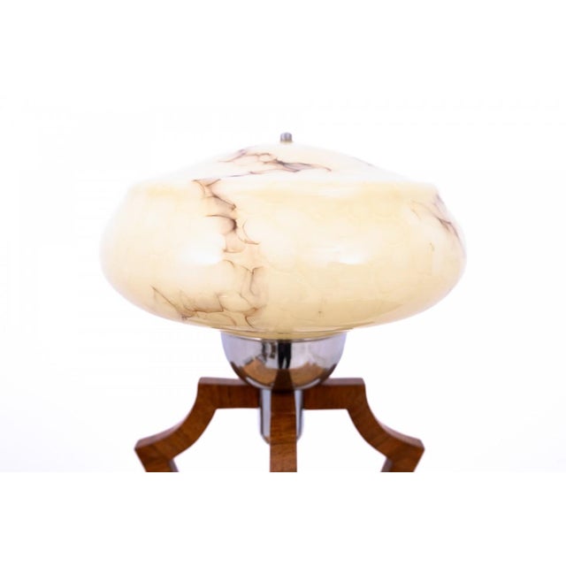 1950s Art Deco Table Lamp, Poland, 1950s For Sale - Image 5 of 9