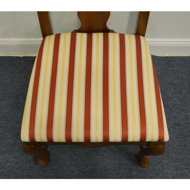 Set of 4 Broyhill Furniture Solid Cherry Traditional Style Dining Side Chairs 7885-81 For Sale - Image 10 of 13