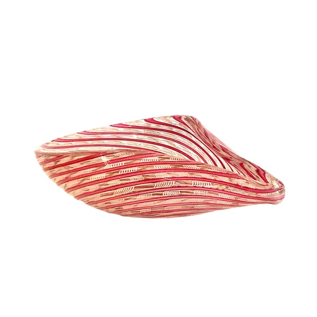 Mid 20th Century Murano Art Glass Teardrop Bowl For Sale - Image 5 of 8