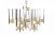 Chandelier with glass shades, designed by Gaetano Sciolari. Great original condition. European Plug (up to 250V).The...