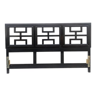 Vintage Chinoiserie Style King Size Headboard For Sale