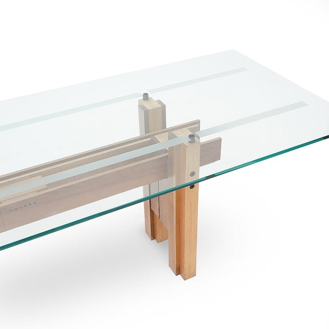 Wood Cangrande Dining Table by Franco Poli for Bernini, 1970s For Sale - Image 7 of 17