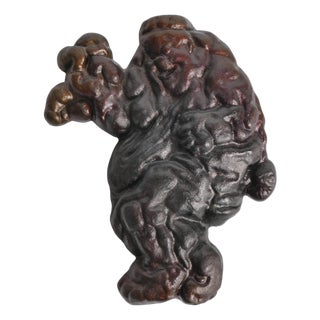 Cast Iron Relief of The Troll and the Princess by Christian Eriksson For Sale