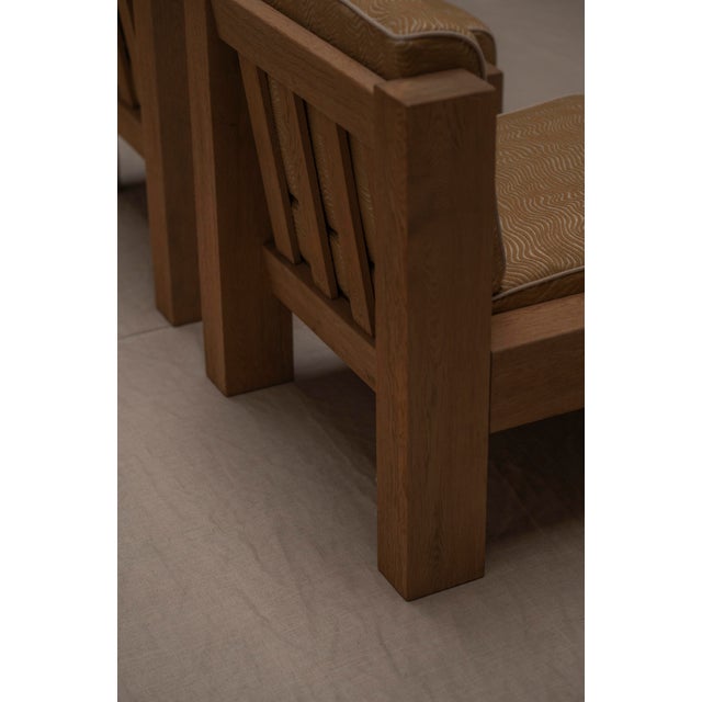 Brutalist Oak Easy Chairs, 1970s, Set of 2 For Sale - Image 10 of 16