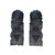 24" Chinese Medium Pair Black Gray Stone Fengshui Foo Dog Statues For Sale - Image 12 of 14