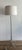 Vintage John Richard heavy silver floor lamp with Greek key details with a silk shade and silver interior. Excellent...