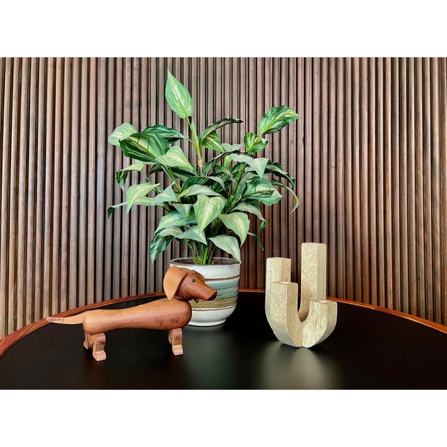 Italian Brutalist Four-Arm Candleholder in Travertine by Fratelli Mannelli, 1970s For Sale - Image 10 of 11