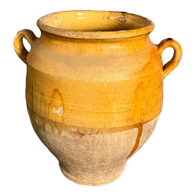 French Confit Pot Glazed Terracotta For Sale