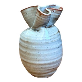 Vintage Abstract Ceramic Vase For Sale
