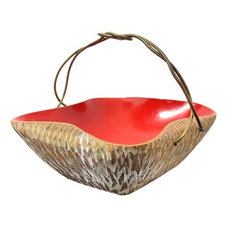Vintage Centerpiece Basket, Italy, 1950s For Sale