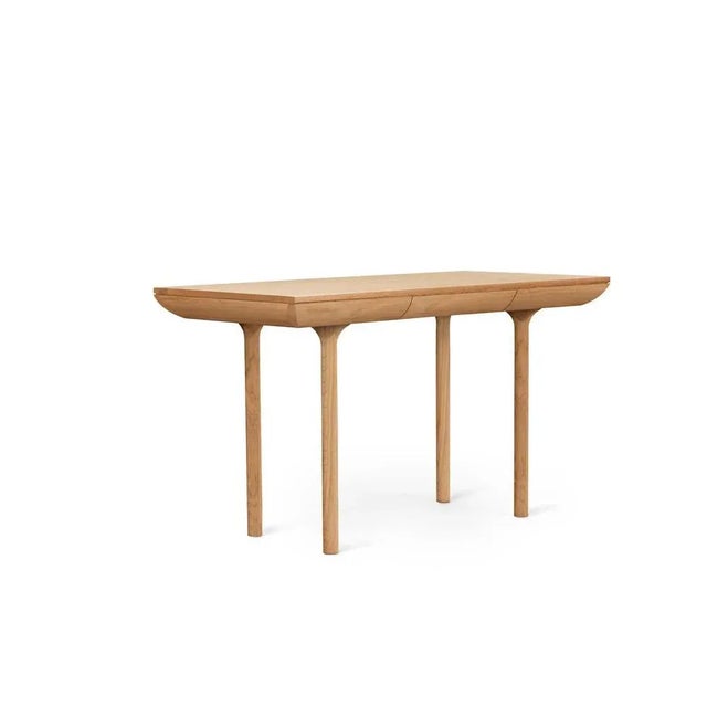 Contemporary Rúna White Oiled Oak Desk by Warm Nordic For Sale - Image 3 of 8