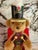 Vintage pair super cute teddy bear nutcracker with Christmas motifs outfits.