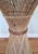Vintage Hand Woven Wicker Plant Stand Tall Pedastal 1970's Boho Cottage For Sale In Orlando - Image 6 of 11