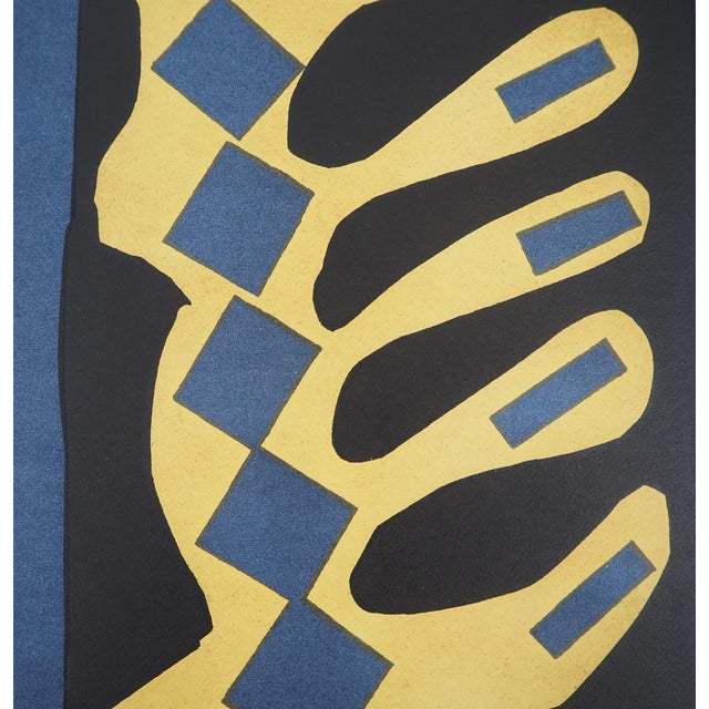 Henri Matisse, Découpage sur fond bleu, Lithograph For Sale - Image 4 of 7