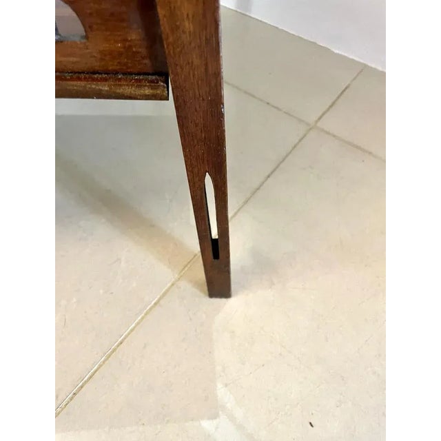 Antique Edwardian Mahogany Inlaid Centre Table For Sale - Image 10 of 11