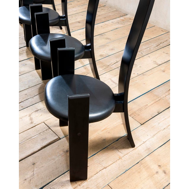 Vintage Golem Chairs by Vico Magistretti for Poggi, 1970s, Set of 6 For Sale - Image 6 of 8