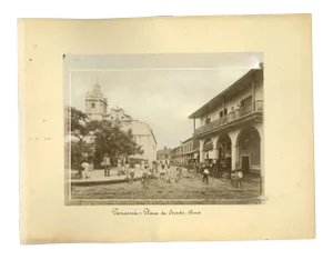 Unknown, Ancient Views of Panama City, Photos, 1880s, Set of 2