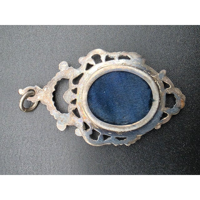 Mid 19th Century Silver 2-Pierced Relic Holders, 1850s, Set of 2 For Sale - Image 5 of 7