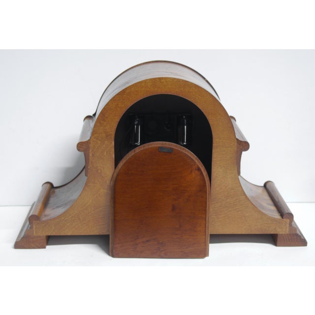 Wood Howard Miller Hampton 630-150 Dual Chime 72nd Anniversary Edition Mantel Clock For Sale - Image 7 of 11