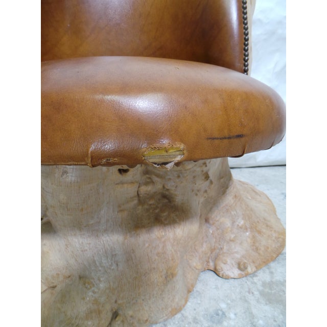 1970s Burl Chair For Sale - Image 5 of 10