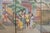 C. 1940s Vintage Chinese Painted Folding Screen "Flying Kites" For Sale - Image 4 of 16