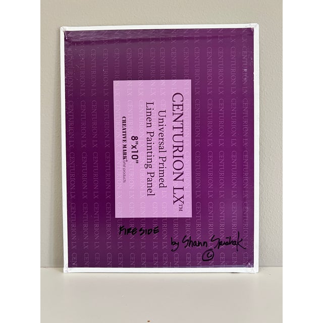 2020s Interior Space Original Painting "Fireside" by Shann Spishak For Sale - Image 5 of 6