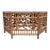 Brighton Pavillion Hexagon Rattan Bamboo Coffee Cocktail Table For Sale