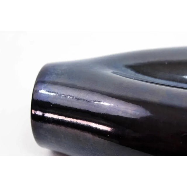 Ceramic Mid-Century Ceramic Vase from Elchinger, France For Sale - Image 7 of 11