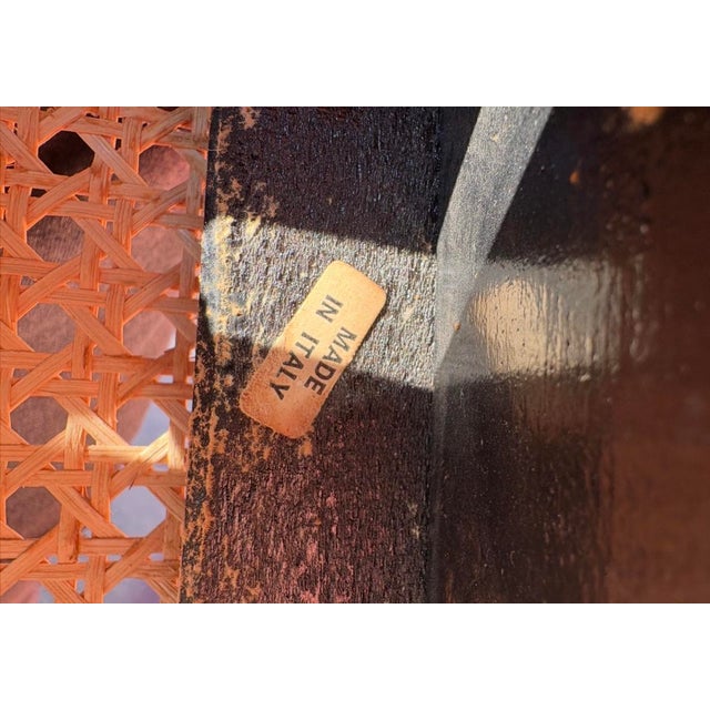 Italian Lacquered Cane Dining Chairs - 6 For Sale - Image 14 of 14