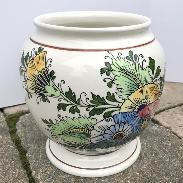 Vintage Italian Ceramic Vase For Sale In Chicago - Image 6 of 9
