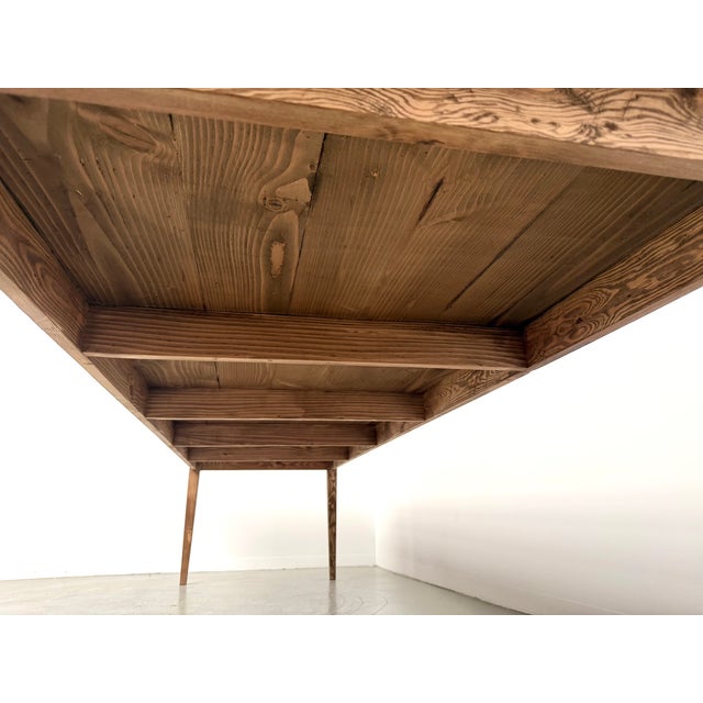 Vintage Farmhouse Table in Pine, 1970 For Sale - Image 17 of 18